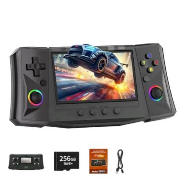 Imagem de RegiisJoy R50 Ultra 50000 in 1 Handheld Game Console, 4.5 Inch IPS Screen Retro Gaming Consoles Main Emulators, Portable Mini Pocket Arcade 4000mAh Battery,256G TF Card,Linux System