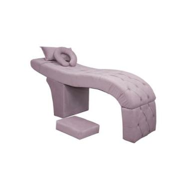 Imagem de Maca Estética Bela E Escada Para Extensão De Cílios Veludo - SOFA STOR