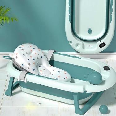 Imagem de Banheira Com Almofada De Banho Para Neném Branca Confortável - Tibaby,