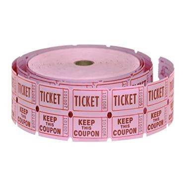 Imagem de HENRY DOTS 50/50 Raffle Tickets Double Roll - 2000 Contagem de ingressos por rolo - Canos fáceis de rasgar para informações de contato - Rolo de bilhetes de sorteio para bebidas, carnaval, leilão