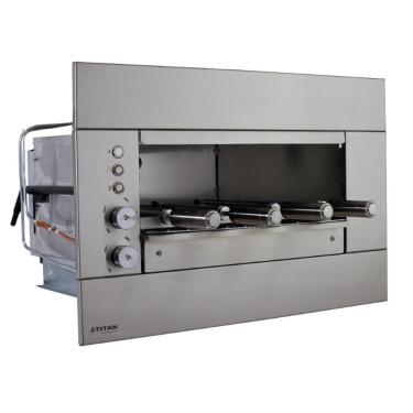 Imagem de Churrasqueira A Gás De Embutir Titan Prime Suprema 4 Espetos Rotativos 127v