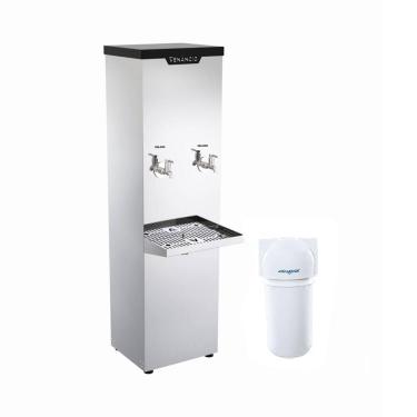 Imagem de Kit Bebedouro Industrial 25 Litros Refrigerado Inox Bi25l 220v + Filtro - Venâncio