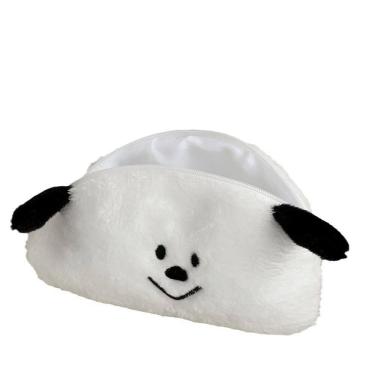 Imagem de Estojo de lápis Cute Panda, tecido de pelúcia, bolsa de caneta com zíper, 20,5 cm