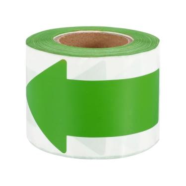 Imagem de PATIKIL Etiquetas de fita adesiva Arrow 10 cm x 5 cm, 200 peças adesivos autoadesivos verdes para marcação de piso de seta adesivos direcionais para sala de aula, academia, direção de fluxo de gás