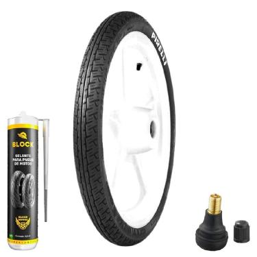 Imagem de Pneu Cg 160 Gsr 150i 275-18 42p Tubeless City Demon Pirelli + Bico + Selante