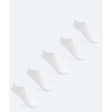 Imagem de Kit 5 Pares Meias Invisíveis Feminina Básicas Marisa-56360, 34/39, Bra