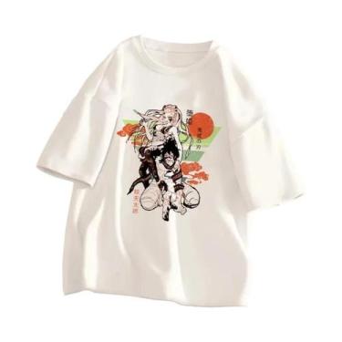 Imagem de Camiseta Unissex Demon Slayer Kimetsu No Yaiba Anime Verão Manga Curta