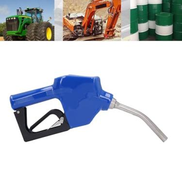 Imagem de Bocal de combustível de desligamento automático, corpo de liga de alumínio, 3/4 polegadas, taxa de 16 GPM, taxa ajustável, para postos de gasolina, locais industriais, com clipe aberto, querosene a