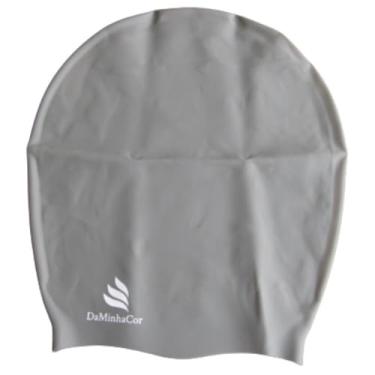 Imagem de Touca de Natação Cabelos Afro DaMinhaCor - GG - Cinza