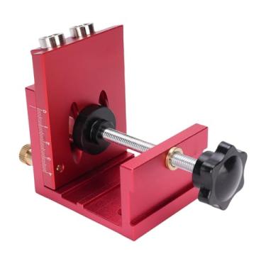 Imagem de AUNMAS Kit de Ferramentas de Gabarito de Furo de Bolso, Conjunto de Gabarito de Parafuso de Alumínio Ajustável, 3 Em 1 para Projetos de Marcenaria, Ideal para Iniciantes e Profissionais