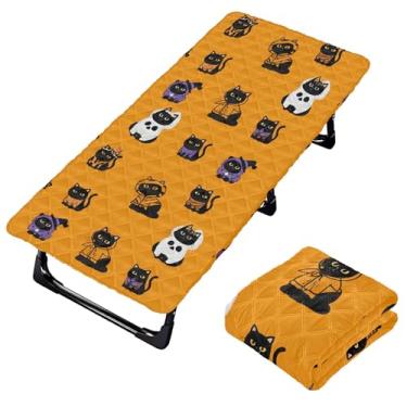 Imagem de Burbuja Lençol de berço para gatos vestidos para crianças, lençol acolchoado portátil com elástico para meninas e meninos, lavável na máquina, 63,5 x 127 cm