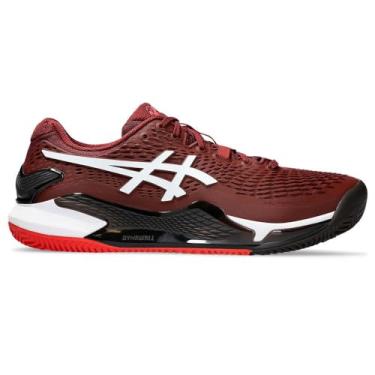 Imagem de Tênis Asics Gel Resolution 9 Clay Bordô Marrom e Branco-44