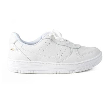 Imagem de Tênis Feminino Dakota Couro Conforto Flatform G9371 Branco, 36, Branco