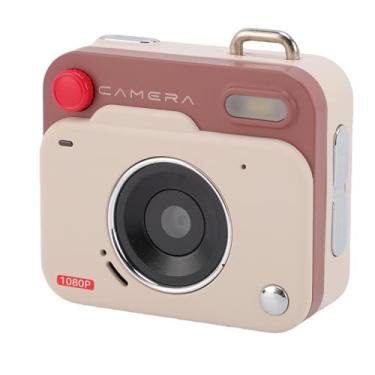 Imagem de VBESTLIFE Câmera Digital Pequena 1080P, Câmera Retro de 48 MP Com Tela LCD de 1,77 Polegadas e 6 Filtros Integrados, para Vlog de Viagens na Vida No Campus (Caqui Marrom)