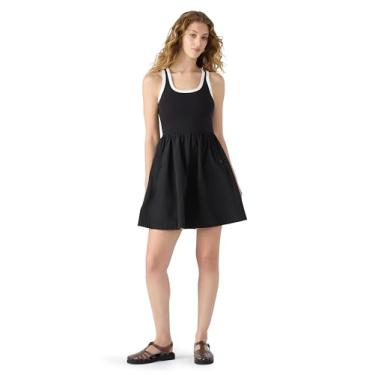 Imagem de Steve Madden Vestido feminino Tottenham, Preto/branco, GG