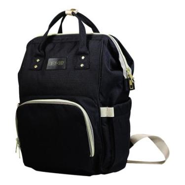 Imagem de Mochila Maternidade Bolsa Mamãe Bebê Lovely Baby Preto - Unik Toys