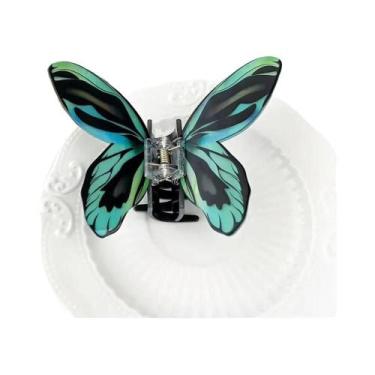 Imagem de Clipes De Cabelo Elegantes E Coloridos Em Forma De Borboleta Para Mulh