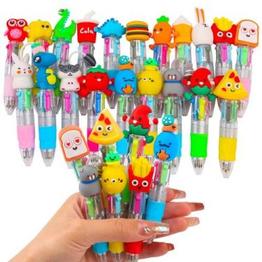 Imagem de Mini canetas multicoloridas 4 em 1 para crianças CZWZ (pacote com 20)