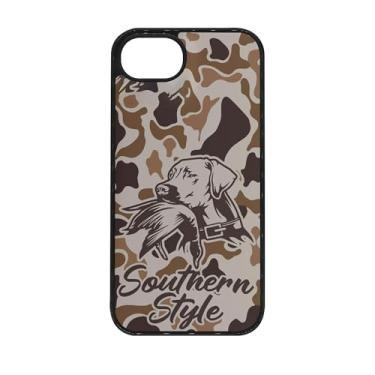Imagem de qizjio Old School Capa de telefone camuflada à prova de choque protetora estilo pato sulista capa de telefone para iPhone 16e