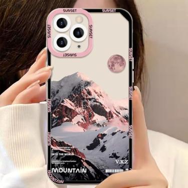 Imagem de Capas de celular com etiqueta de carimbo de paisagem para iPhone 16, 14, 15, 16 Pro Max, 11, 12, 13, 7, 8 Plus, XS, XR, SE, 2022, 2020