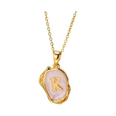 Imagem de Colares Com Pingente De Letras Y2K Para Mulheres, Iniciais A-Z, Estilo