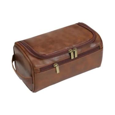 Imagem de Necessaire De Viagem Vintage Masculina De Luxo, Bolsa De Higiene Pesso