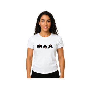 Imagem de Camiseta Baby Look Dry Fit Max Titanium, Branco, p