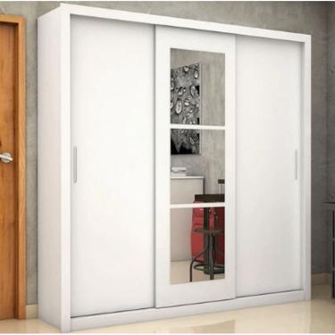 Imagem de Guarda Roupa Clarice Com Espelho Branco - Carioca Móveis