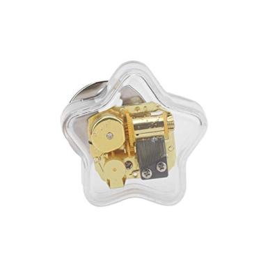 Imagem de Caixa de música giratória com estrela de cinco pontas criativa decoração céu cidade para enviar presente de aniversário para namorada menina criança