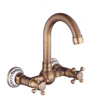 Imagem de - Torneiras, torneiras, banheiro estilo europeu minimalista decoração de casa torneira de cozinha de cobre pode girar torneira de pia de cozinha água quente/I