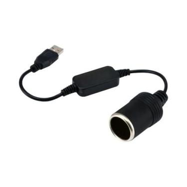 Imagem de Adaptador De Soquete De Isqueiro USB 12V 8W 5V 2A Masculino Para Femin