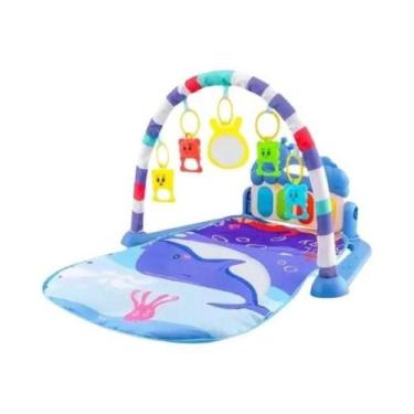 Imagem de Tapete De Atividades Para Bebês Recém-Nascidos Com Piano Musical E Ped