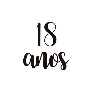 Imagem de Adesivo Para Balão 18 Anos