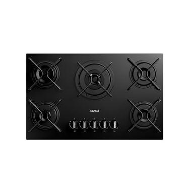 Imagem de Cooktop 5 Bocas a Gás Consul com Queimadores Especiais e Mesa de Vidro - CDS75AE Bivolt