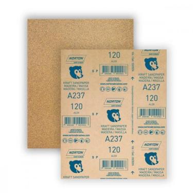 Imagem de Lixa Madeira Norton 120 A237 - Kit C/50