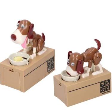 Imagem de Cofre Cofrinho Cachorrinho Come Moedas Automático Infantil - OPAPRO, M