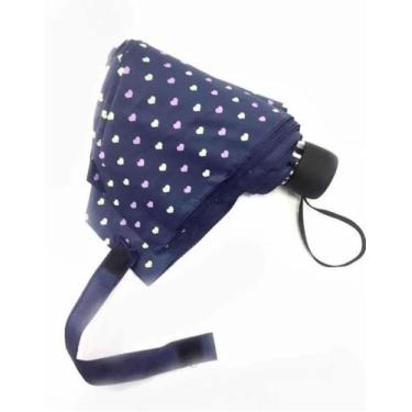 Imagem de Guarda Chuva Mini Sombrinha Japonesa Alumínio Azul para Bolsa. - Corba