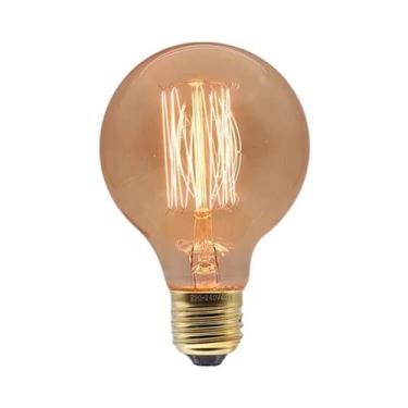 Imagem de Lâmpada Incandescente Vintage Edison E27 40W 220V 110V Para Quarto Ind