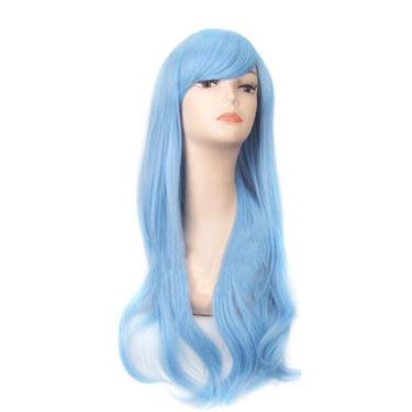 Imagem de Peruca Cosplay Sword Art Online Yuuki Asuna Ice Blue 70cm - taiyuanket