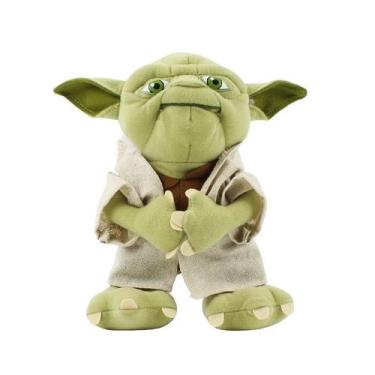 Imagem de Brinquedo de pelúcia Star Wars Yoda Master verde 18 cm recheado - Taiy