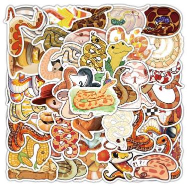 Imagem de Pacote de adesivos Abstract Snake Aesthetic Vinyl, 40 unidades - yiwei