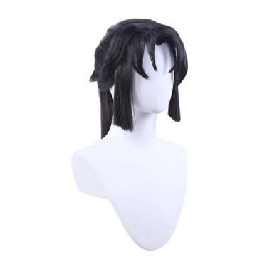 Imagem de Peruca de cosplay Yanna Synthetic para cosplay de Halloween - preta - 