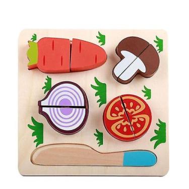 Imagem de Brinquedo de cenoura fingido para comida de cozinha de madei - Gloome 