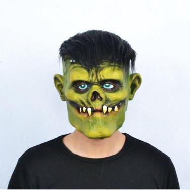 Imagem de Máscara Halloween Assustadora Festa de Carnaval Masquerade Fangs Green