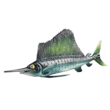 Imagem de Toy Animal Model Sailfish PVC educacional para crianças - Gloome Store