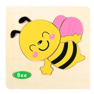 Imagem de Brinquedo educacional de desenvolvimento de quebra-cabeça de madeira p