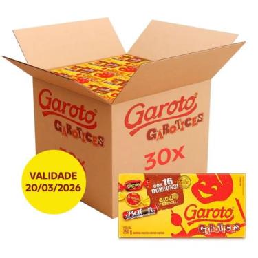 Imagem de Kit com 30 caixas bombom Garoto 250g