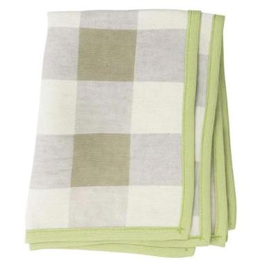 Imagem de Jogo Americano Xadrez Cinza e Bege - Tecido Nobre (2 unidades) - Pomar