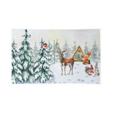 Imagem de Tapete De Porta De Natal Do Papai Noel, Carpete Externo, Decorações De