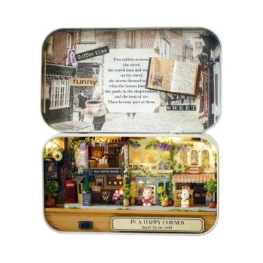 Imagem de Casa De Bonecas De Madeira DIY Para Meninas, Caixa De Teatro Em Miniat